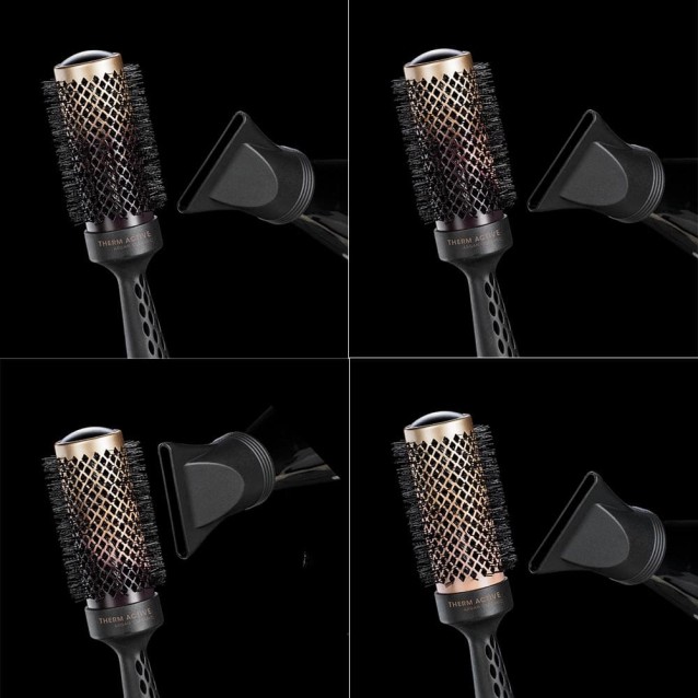 Xanitalia Βούρτσα Στρογγυλή Μεταλλική Thermactive Διαμετρου 53χιλ 401.535