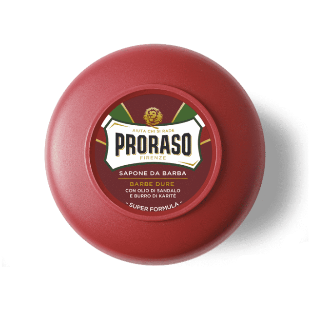 Proraso Soap Jar Nourish Σαπούνι Ξυρίσματος για ξηρές και ευαίσθητες επιδερμίδες Σανδαλόξυλο 150ml