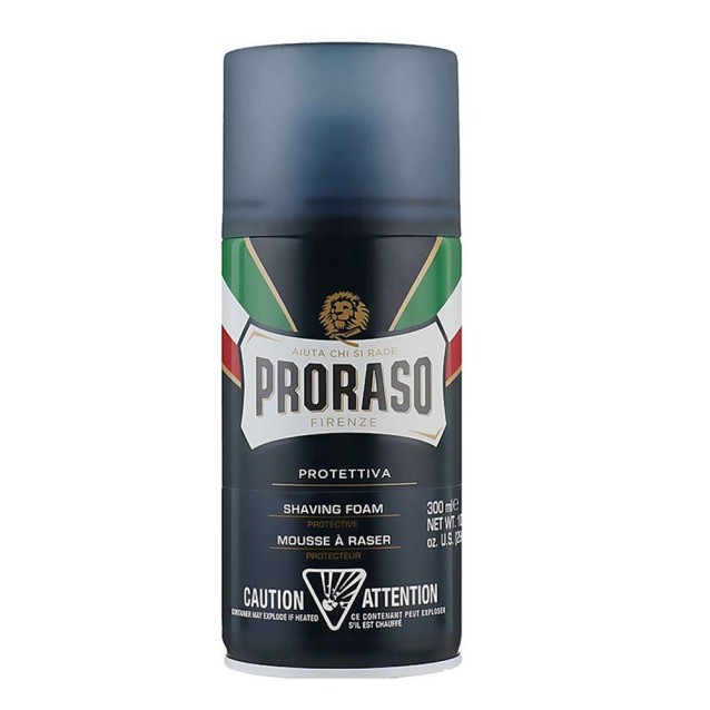 Proraso Shaving Foam Blue Vitamin E και Αλόη 300ml