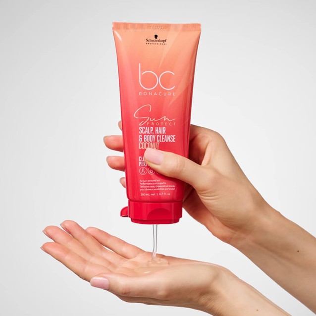Schwarzkopf Professional BC Bonacure 3 σε 1 Προϊόν Καθαρισμού Sun Protect για Τριχωτό, Μαλλιά & Σώμα ταλαιπωρημένα από τον ήλιο 200ml