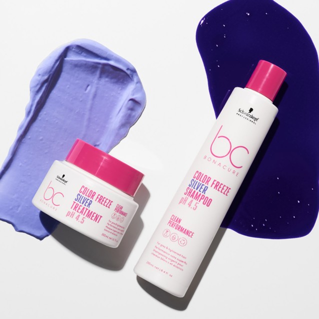 Schwarzkopf Professional BC Bonacure Σαμπουάν Color Freeze Silver με χρωστικά πιγμέντα για γκρίζα & ξανοιγμένα μαλλιά 250ml