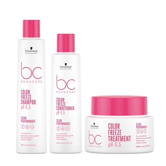Schwarzkopf Professional BC Bonacure Color Freeze  Σετ  ( Σαμπουάν 250ml, Conditioner 200ml , Μάσκα 20ml)