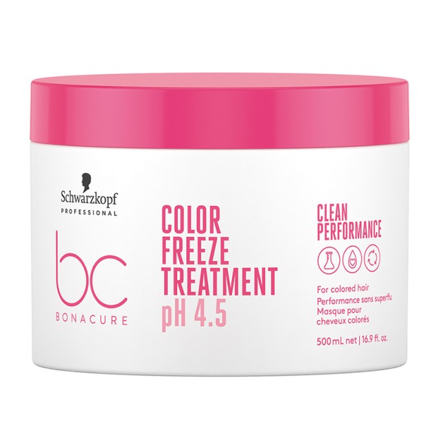 Schwarzkopf Professional BC Bonacure Μάσκα Εντατικής Επανόρθωσης Color Freeze για βαμμένα μαλλιά 500ml