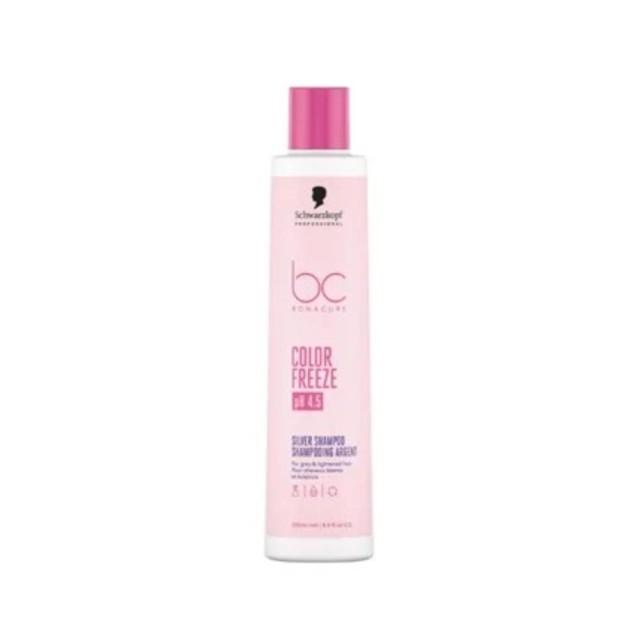 Schwarzkopf Professional BC Bonacure Σαμπουάν Color Freeze Silver με χρωστικά πιγμέντα για γκρίζα & ξανοιγμένα μαλλιά 250ml