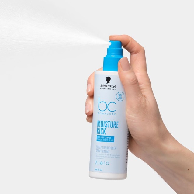 Schwarzkopf Professional BC Bonacure Ενυδατικό Spray Conditioner Moisture Kick για εύθραυστα, ξηρά, σγουρά ή με υφή μαλλιά 200ml