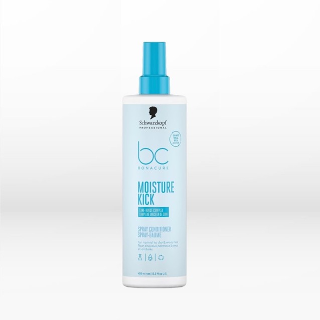 Schwarzkopf Professional BC Bonacure Ενυδατικό Spray Conditioner Moisture Kick για εύθραυστα, ξηρά, σγουρά ή με υφή μαλλιά 400ml