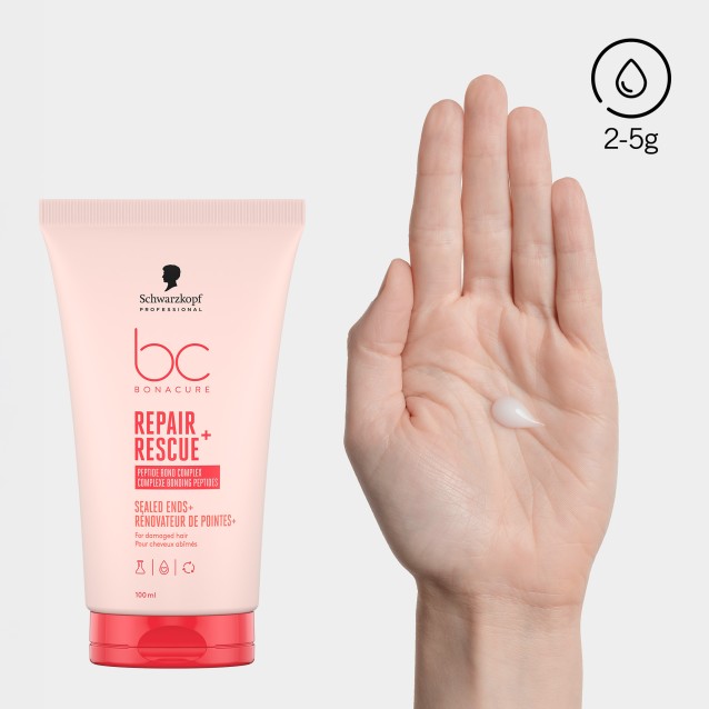 Schwarzkopf Professional BC Bonacure Κρέμα - Σέρουμ Εντατικής Περιποίησης Repair Rescue Sealed Ends+ Για Ταλαιπωρημένα Μαλλιά 100ml