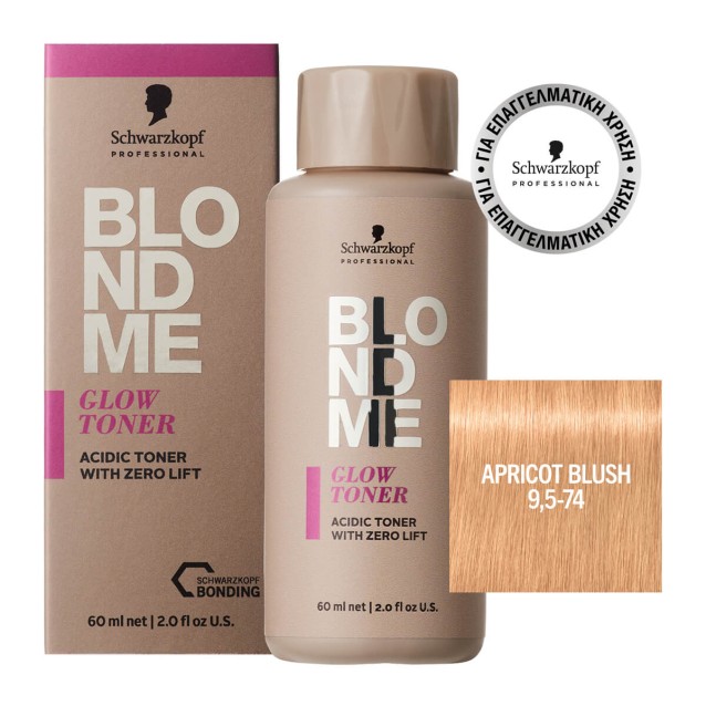 Schwarzkopf Professional BLONDME Glow Toner 9.5-74 Apricot Blush 60ml