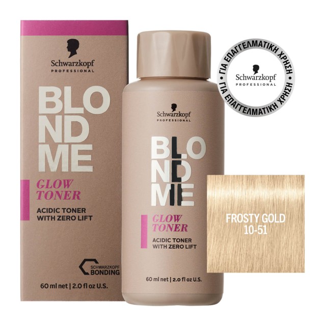 Schwarzkopf Professional BLONDME Glow Toner 10-51 Frosty Gold 60ml