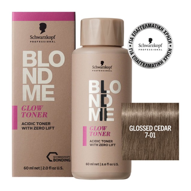 Schwarzkopf Professional BLONDME Glow Toner 7-01 Glossed Cedar 60ml