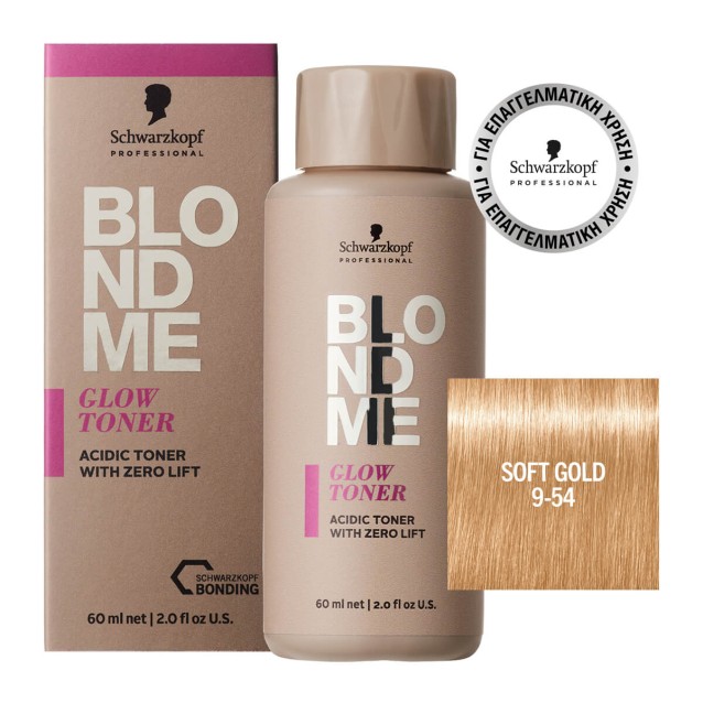 Schwarzkopf Professional BLONDME Glow Toner 9-54 Soft Gold 60ml
