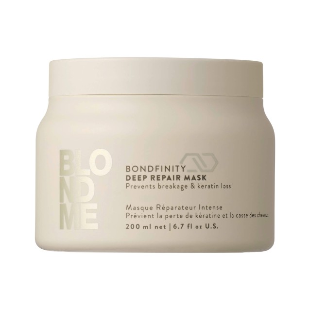 BLONDME Bondfinity Deep Repair Mask βαθιάς επανόρθωσης για ξανθά και ξανοιγμένα μαλλιά 200ml BLONDME Bondfinity Deep Repair Mask βαθιάς επανόρθωσης για ξανθά και ξανοιγμένα μαλλιά 200ml
