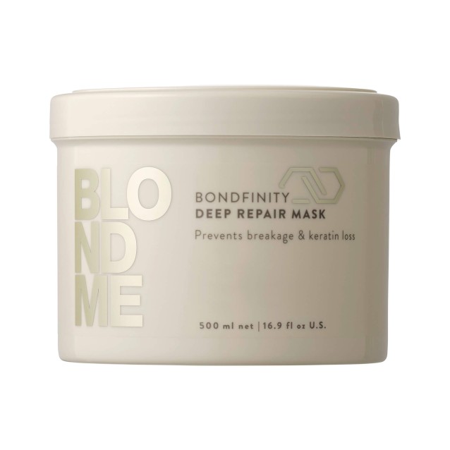 BLONDME Bondfinity Deep Repair Mask βαθιάς επανόρθωσης για ξανθά και ξανοιγμένα μαλλιά 500ml