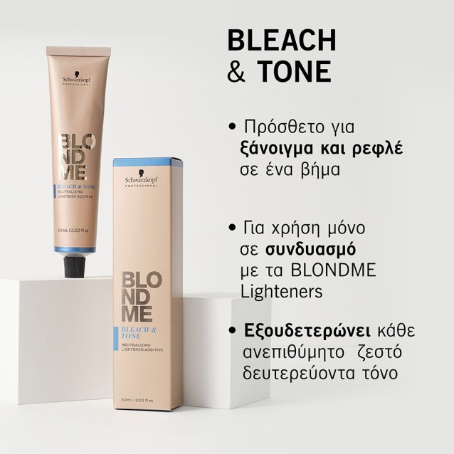 Schwarzkopf Professional BlondMe Bleach & Tone Πρόσθετο Ματ 60ml