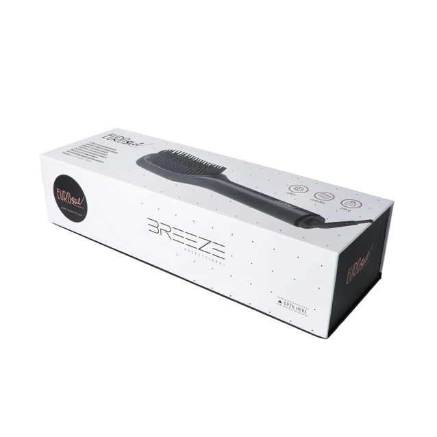 Ισιωτική Θερμαινόμενη Κεραμική Βούρτσα Μαλλιών με Ατμό BREEZE 92W