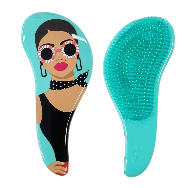 Sibel Detangling Brush D Meli Melo Retro Summer Τιρκουάζ Βούρτσα ξεμπερδέματος Sibel Detangling Brush D Meli Melo Retro Summer Τιρκουάζ Βούρτσα ξεμπερδέματος