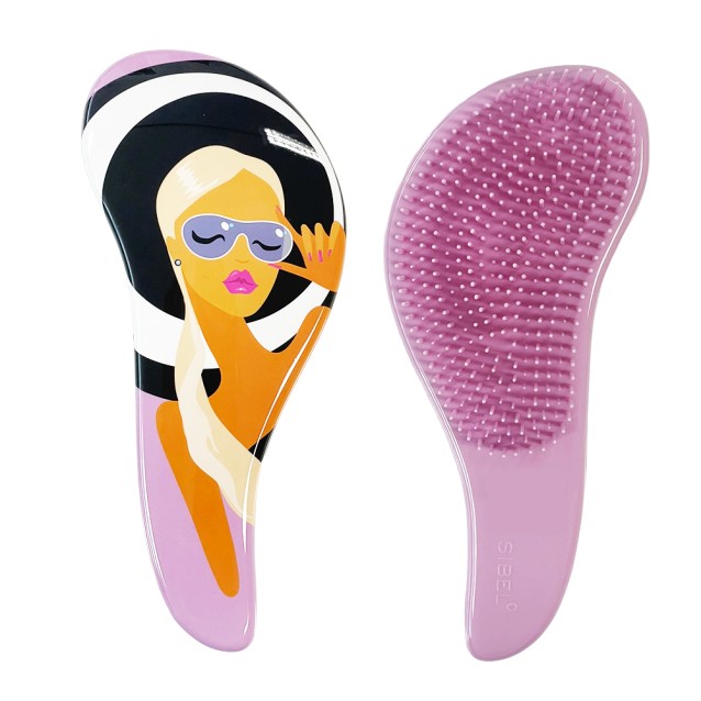 Sibel Detangling Brush D Meli Melo Retro Summer Ροζ Βούρτσα ξεμπερδέματος Sibel Detangling Brush D Meli Melo Retro Summer Ροζ Βούρτσα ξεμπερδέματος