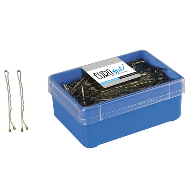 Eurostil Συσκευασία Με 300 Τσιμπιδάκια Μπρονζέ 50mm 01610