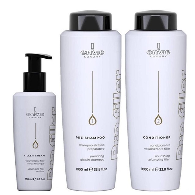 Envie Θεραπεία Pro Filler Botox Για Πλήρη Αναδόμηση Των Βαμμένων Και Κατεστραμμένων Μαλλιών 1000ml