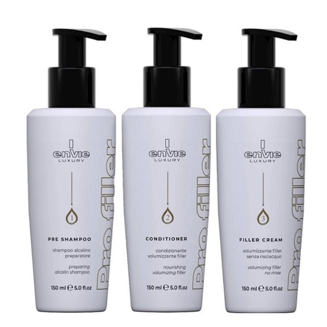 Envie Θεραπεία Pro Filler Botox Για Πλήρη Αναδόμηση Των Βαμμένων Και Κατεστραμμένων Μαλλιών 150ml
