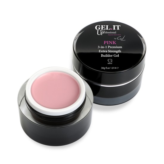 GEL.IT.UP Pink 3-in-1 Premium Builder Gel 30gr