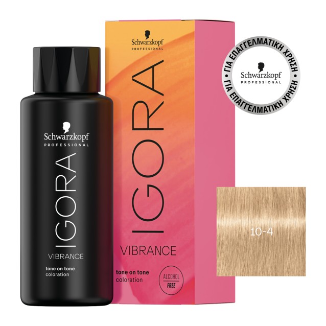 Schwarzkopf Professional Igora Vibrance 10-4 Μπεζ Απαλό Τόνερ 60ml