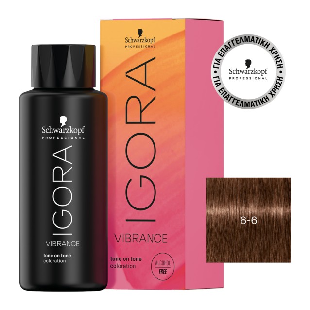 Schwarzkopf Professional Igora Vibrance 6-6 Ξανθό Σκούρο Μαρόν 60ml Schwarzkopf Professional Igora Vibrance 6-6 Ξανθό Σκούρο Μαρόν 60ml