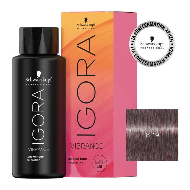 Schwarzkopf Professional Igora Vibrance 8-19 Ξανθό Ανοιχτό Σαντρέ Βιολέ 60ml Schwarzkopf Professional Igora Vibrance 8-19 Ξανθό Ανοιχτό Σαντρέ Βιολέ 60ml