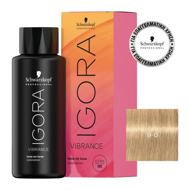 Schwarzkopf Professional Igora Vibrance 9-0 Ξανθό Πολύ Ανοιχτό Φυσικό 60ml Schwarzkopf Professional Igora Vibrance 9-0 Ξανθό Πολύ Ανοιχτό Φυσικό 60ml