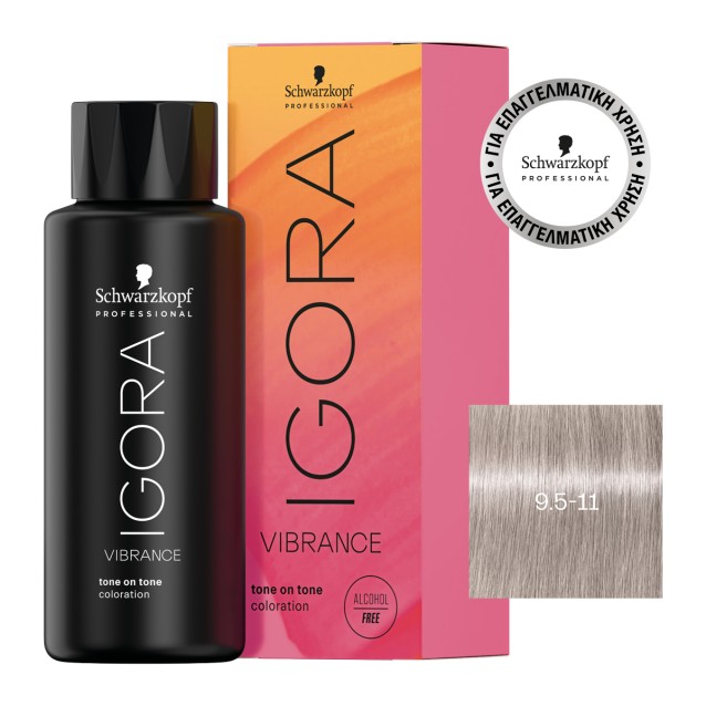 Schwarzkopf Professional Igora Vibrance 9.5-11 Έντονο Σαντρέ Τόνερ 60ml Schwarzkopf Professional Igora Vibrance 9.5-11 Έντονο Σαντρέ Τόνερ 60ml