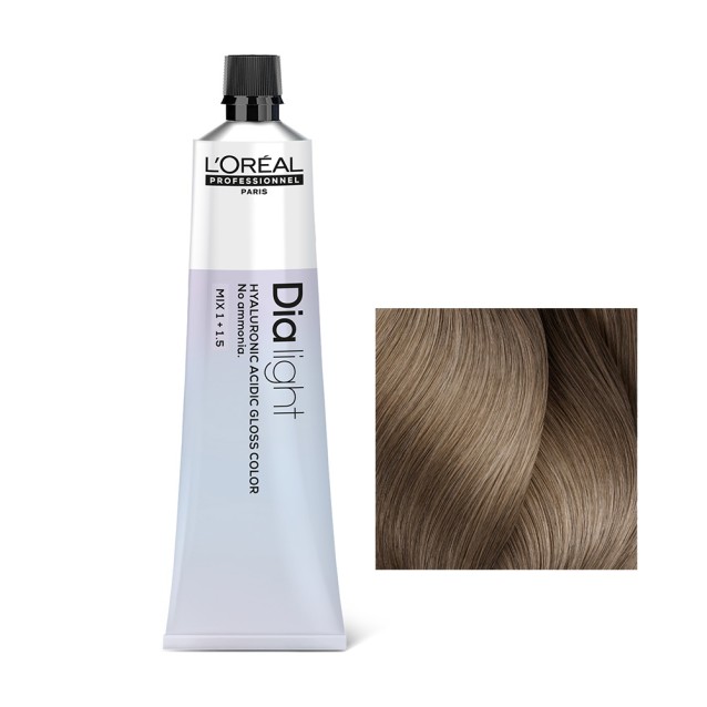 L'Oreal Professionnel Dia Light Ημιμόνιμη Βαφή Μαλλιών 8.11 Ανοιχτό Έντονο Σαντρέ Ξανθό Milkshake 60ML