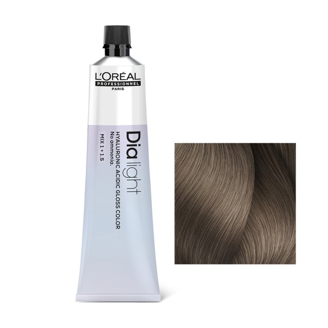 L'Oreal Professionnel Dia Light Ημιμόνιμη Βαφή Μαλλιών 8.18 Ανοιχτό Σαντρέ Μοκα Ξανθό Milkshake 60ML