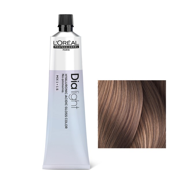 L'Oreal Professionnel Dia Light Ημιμόνιμη Βαφή Μαλλιών 8.21 Ανοιχτό Ιριδίζον Σαντρέ Ξανθό Milkshake 60ML
