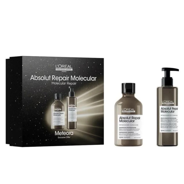 L’Oréal Professionnel Meteora Limited Edition Duo Gift Set Absolut Repair Molecular για Μοριακή Επανόρθωση (Shampoo 300ml & Rinse-Off Serum 250ml)