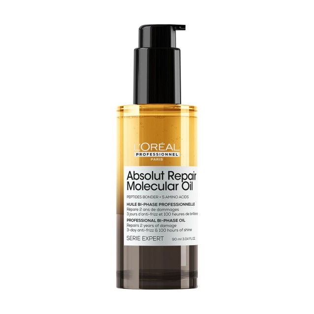 L’Oréal Professionnel Serie Expert Absolut Repair Molecular Oil Για Ταλαιπωρημένα Μαλλιά 90ml