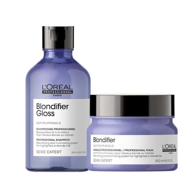 L’Oreal Professionnel Serie Expert Blondifier Gloss Σετ (Σαμπουάν Gloss 300ml και Μάσκα 250ml)