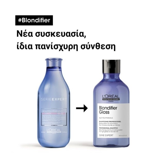 L'Oreal Professionnel Serie Expert Blondifier Gloss Σαμπουάν Για Ξανθά Μαλλιά 300ml