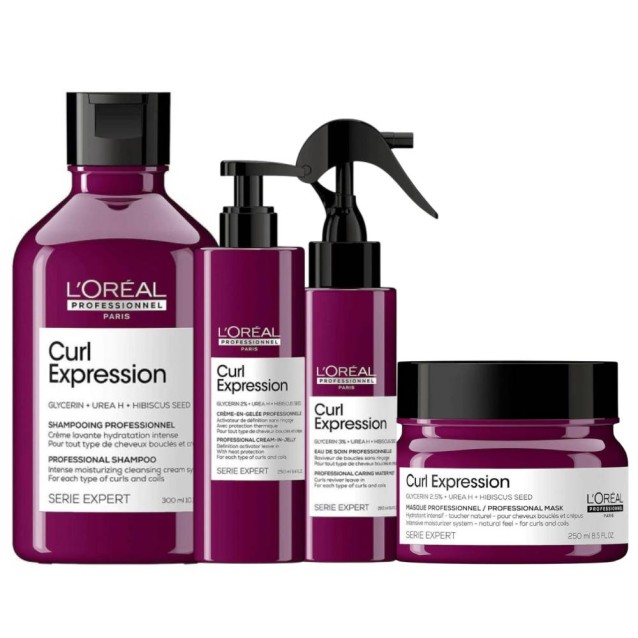 L'Oreal Professionnel Serie Expert Curl Expression Σετ (Σαμπουάν 300ml, Μάσκα 250ml, Cream-in-Jelly 250ml, Reviver 190ml)