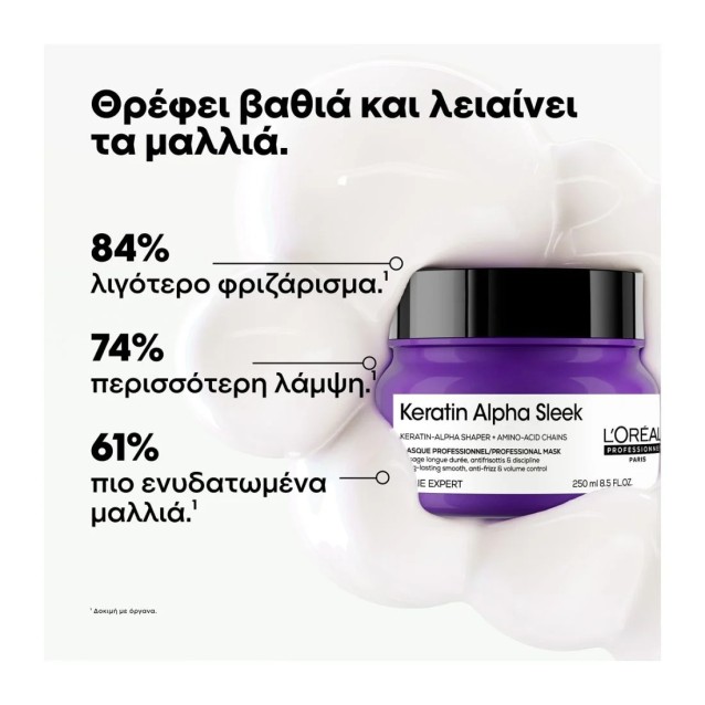 L'Oreal Professionnel Serie Expert Keratin Alpha Sleek Professional Μάσκα για Λείανση 250ml