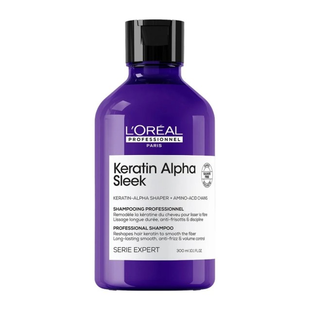 L'Oreal Professionnel Serie Expert Keratin Alpha Sleek Professional Shampoo για Λείανση 300ml