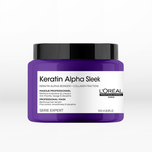 L'Oréal Professionnel Keratin Alpha Sleek Professional Mask για Λείανση 500ml