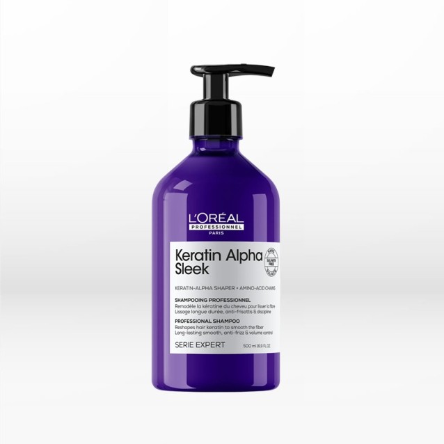 L'Oreal Professionnel Serie Expert Keratin Alpha Sleek Professional Shampoo για Λείανση 500ml
