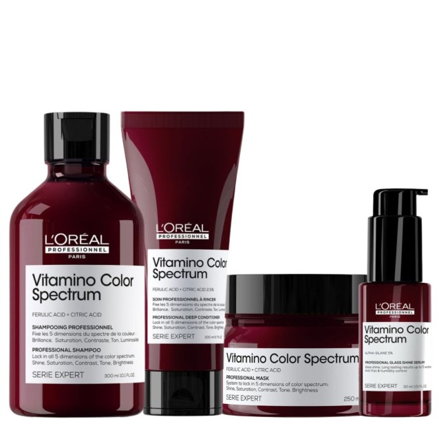 L’Oréal Professionnel Serie Expert Vitamino Color Spectrum Set (Σαμπουάν 300ml, Conditioner 200ml, Mάσκα 250ml, Serum 30ml)