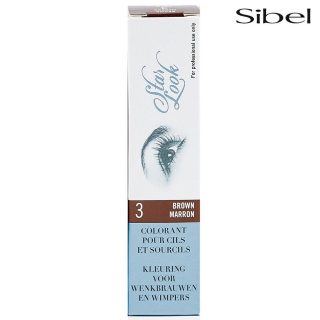 Sibel Star Look Βαφή Βλεφαρίδων Νο 3 Σε Χρώμα Φυσικό Καφέ 15ml