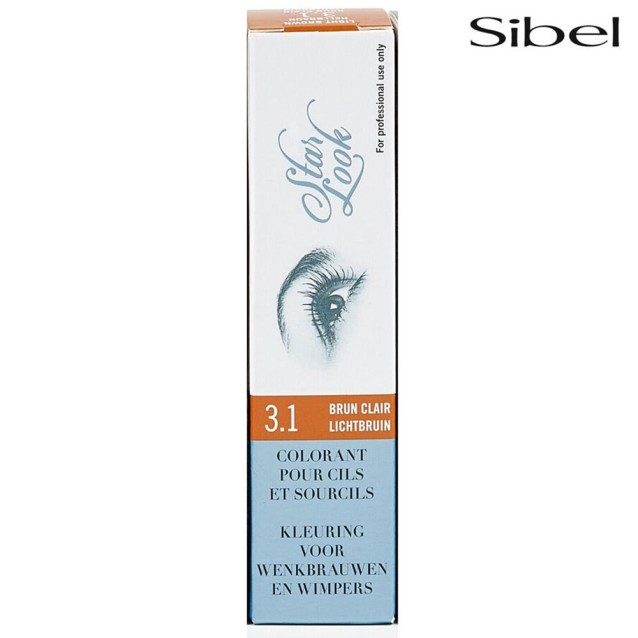 Sibel Star Look Βαφή Βλεφαρίδων Νο 3.1 Σε Χρώμα Ανοιχτό Καφέ 15ml