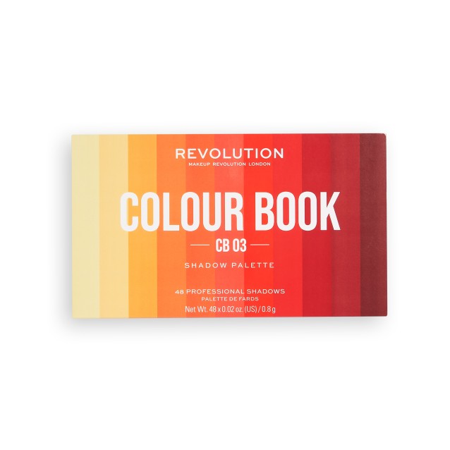 Makeup Revolution Colour Book CB03-Oranges Παλέτα με Σκιές Ματιών 48x0.8g