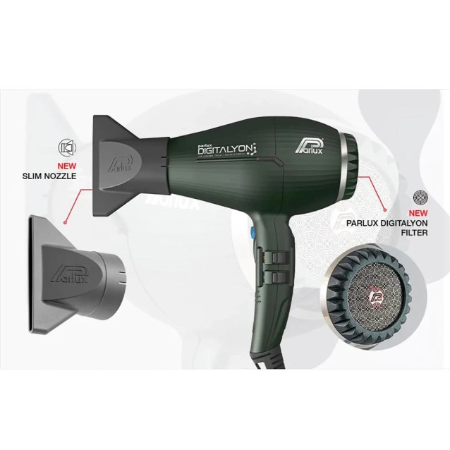 Σεσουάρ Μαλλιών Parlux Digitalyon 2400W Ανθρακί