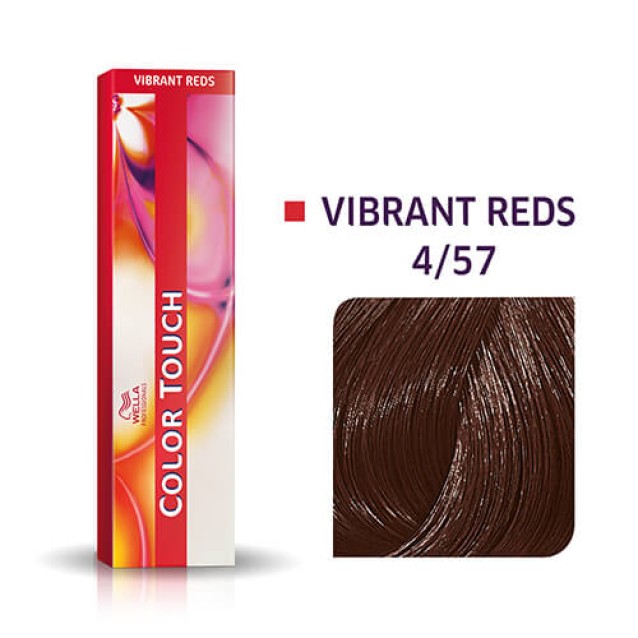 Wella Professionals Color Touch Vibrant Reds Καστανό Μαονί Καφέ 4/57 60ml