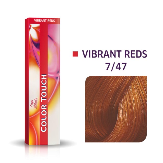 Wella Professionals Color Touch Vibrant Reds Ξανθό Κόκκινο Καφέ 7/47 60ml